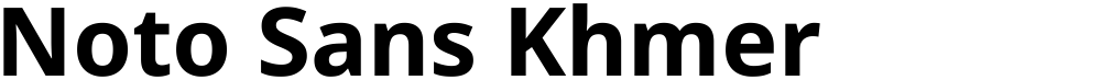 Noto Sans Khmer