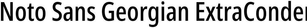 Noto Sans Georgian ExtraCondensed Medium