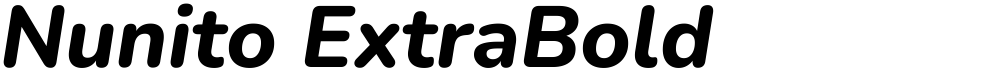 Nunito ExtraBold
