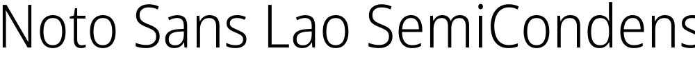 Noto Sans Lao SemiCondensed Light