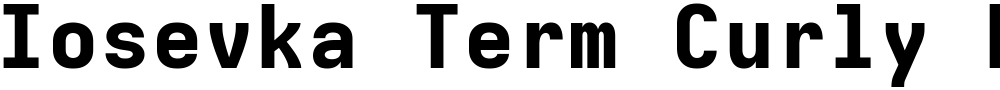 Iosevka Term Curly HvEx