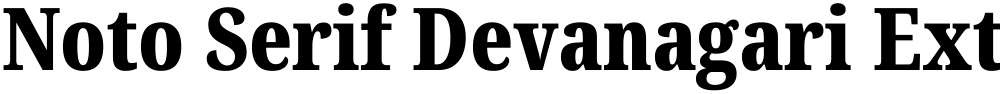 Noto Serif Devanagari ExtraCondensed Black