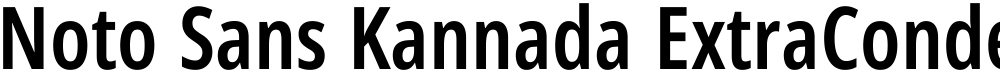 Noto Sans Kannada ExtraCondensed SemiBold