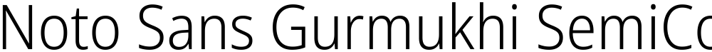 Noto Sans Gurmukhi SemiCondensed Light