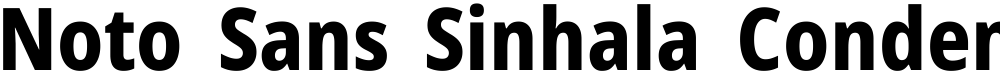 Noto Sans Sinhala Condensed ExtraBold