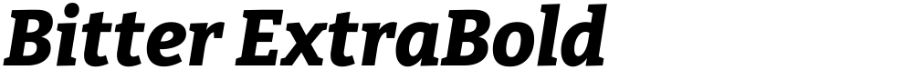 Bitter ExtraBold