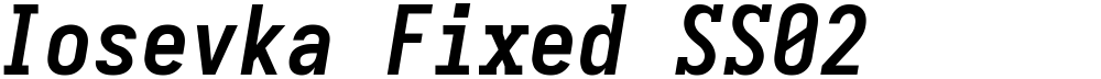 Iosevka Fixed SS02