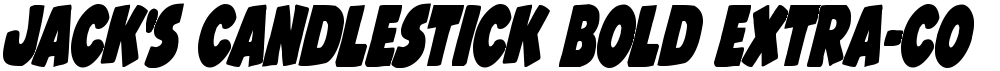 Jack's Candlestick Bold Extra-condensed