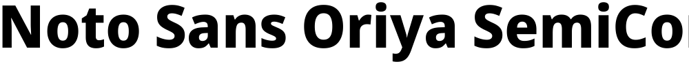 Noto Sans Oriya SemiCondensed ExtraBold