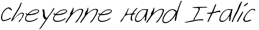 Cheyenne Hand Italic