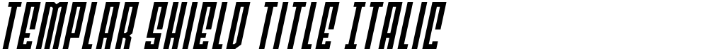 Templar Shield Title Italic