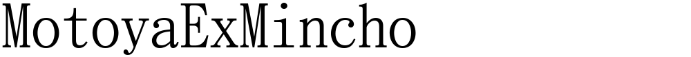 MotoyaExMincho