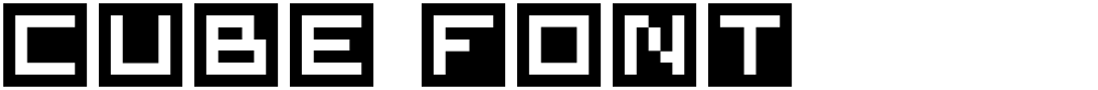 Cube Font 
