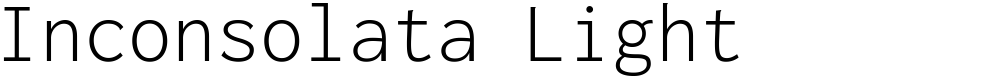 Inconsolata Light