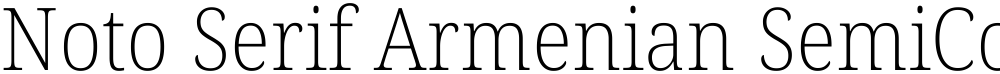 Noto Serif Armenian SemiCondensed ExtraLight