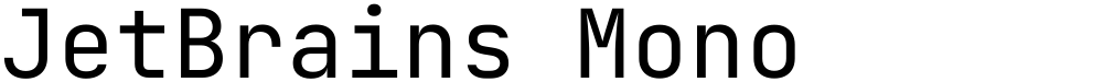 JetBrains Mono