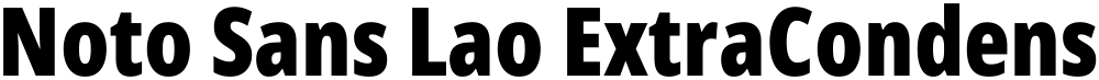 Noto Sans Lao ExtraCondensed Black