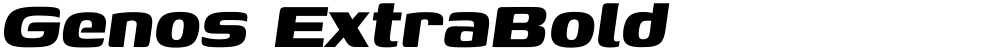 Genos ExtraBold