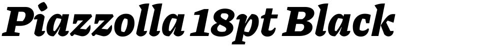 Piazzolla 18pt Black