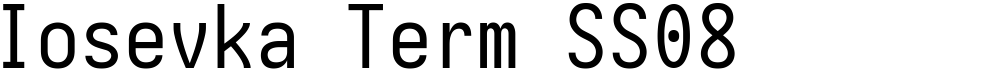 Iosevka Term SS08