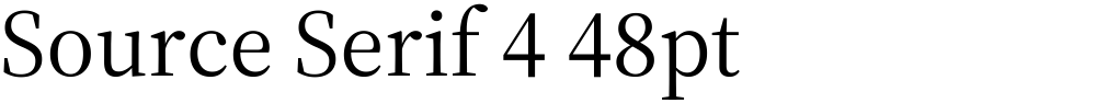 Source Serif 4 48pt