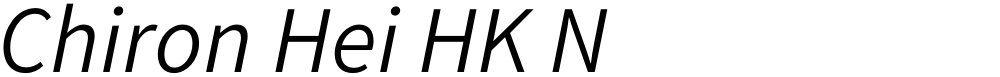 Chiron Hei HK N