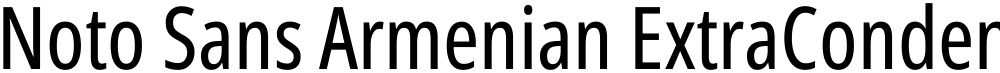 Noto Sans Armenian ExtraCondensed