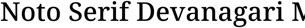 Noto Serif Devanagari Medium