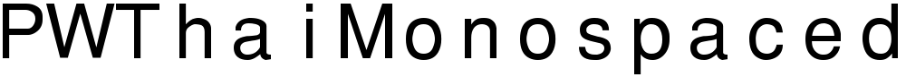 PWThaiMonospacedEG