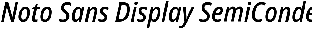 Noto Sans Display SemiCondensed Medium