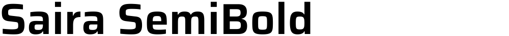 Saira SemiBold