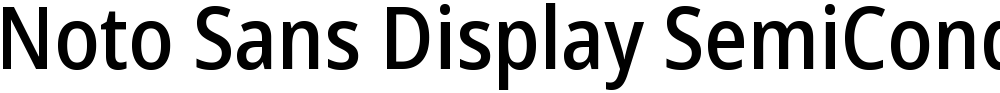 Noto Sans Display SemiCondensed Medium