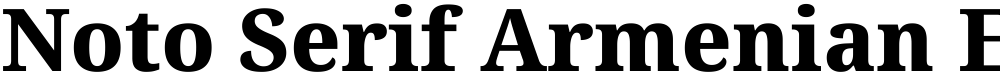 Noto Serif Armenian ExtraBold