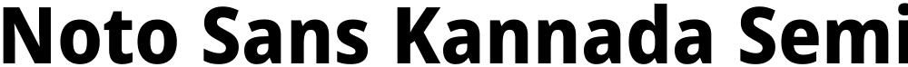 Noto Sans Kannada SemiCondensed ExtraBold