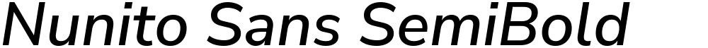 Nunito Sans SemiBold