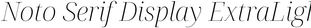 Noto Serif Display ExtraLight