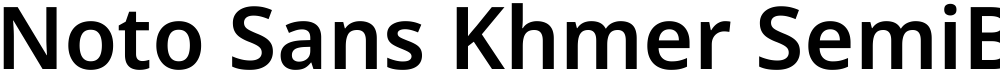 Noto Sans Khmer SemiBold