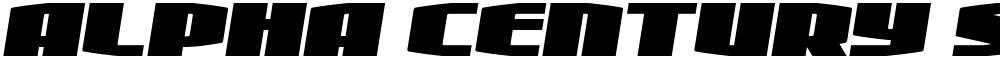 Alpha Century Semi-Italic