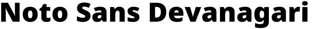 Noto Sans Devanagari Black