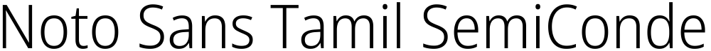 Noto Sans Tamil SemiCondensed Light