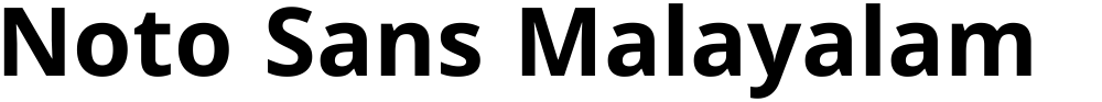 Noto Sans Malayalam