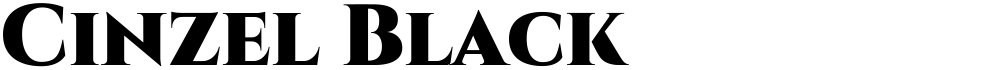Cinzel Black
