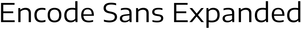 Encode Sans Expanded