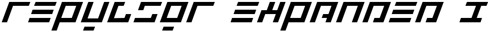 Repulsor Expanded Italic