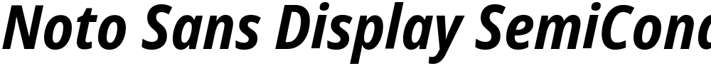 Noto Sans Display SemiCondensed