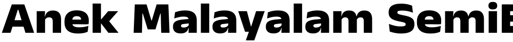 Anek Malayalam SemiExpanded ExtraBold