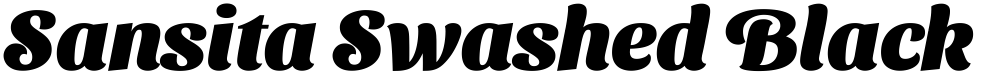 Sansita Swashed Black