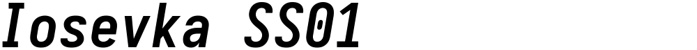 Iosevka SS01