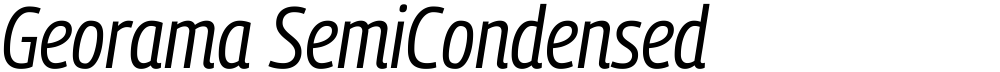 Georama SemiCondensed