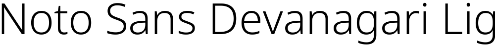 Noto Sans Devanagari Light